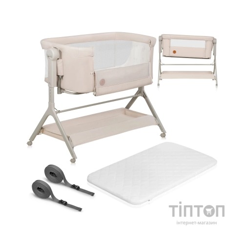 Ліжечко Lionelo приставна LEONIE PLUS BEIGE SAND (LO-LEONIE PLUS BEIGE SAND)