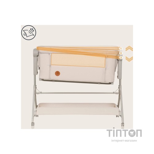 Ліжечко Lionelo приставна LEONIE PLUS BEIGE SAND (LO-LEONIE PLUS BEIGE SAND)