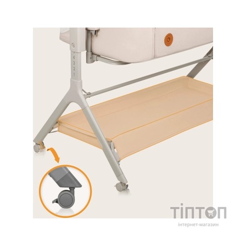 Ліжечко Lionelo приставна LEONIE PLUS BEIGE SAND (LO-LEONIE PLUS BEIGE SAND)
