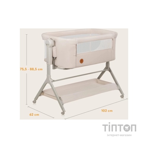 Ліжечко Lionelo приставна LEONIE PLUS BEIGE SAND (LO-LEONIE PLUS BEIGE SAND)