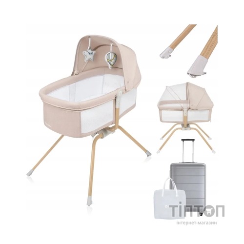 Ліжечко Lionelo приставна Malin Evo BEIGE NATURAL (LO-MALIN EVO BEIGE NATURAL)