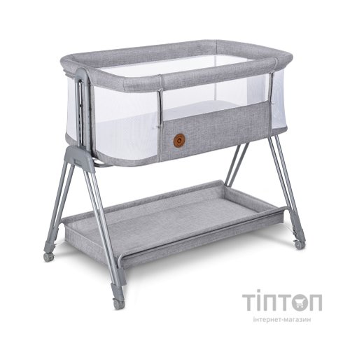 Ліжечко Lionelo приставне Luna Grey Concrete (LO-LUNA GREY CONCRETE)