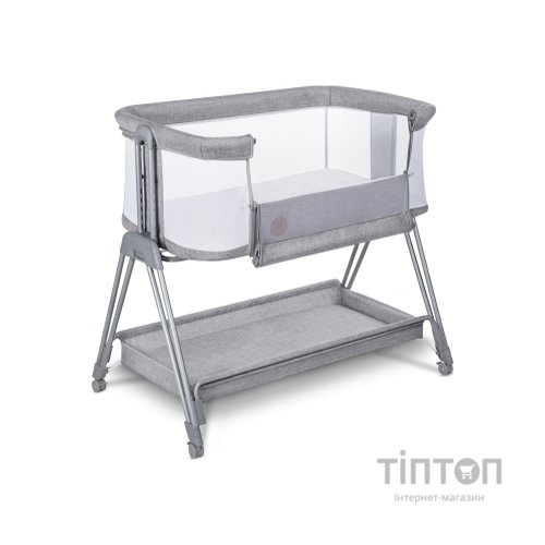 Ліжечко Lionelo приставне Luna Grey Concrete (LO-LUNA GREY CONCRETE)