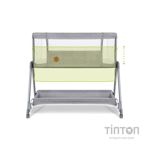 Ліжечко Lionelo приставне Luna Grey Concrete (LO-LUNA GREY CONCRETE)