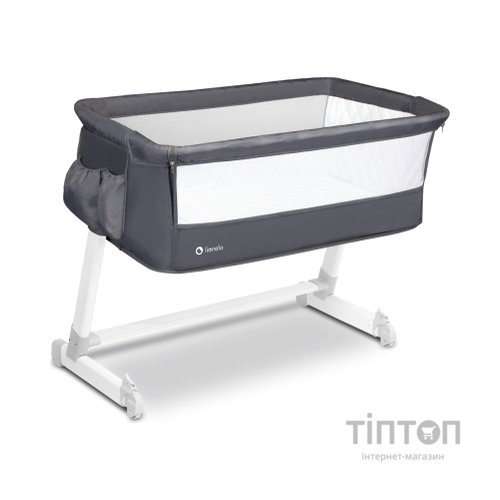 Ліжечко Lionelo приставне Theo Dark Grey (LO-THEO DARK GREY)