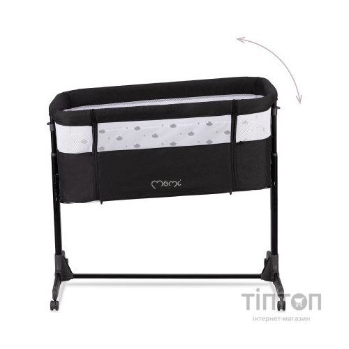 Ліжечко MoMi Приставне ліжечко MoMi REVO (колір - dark grey) (LOZE00021)
