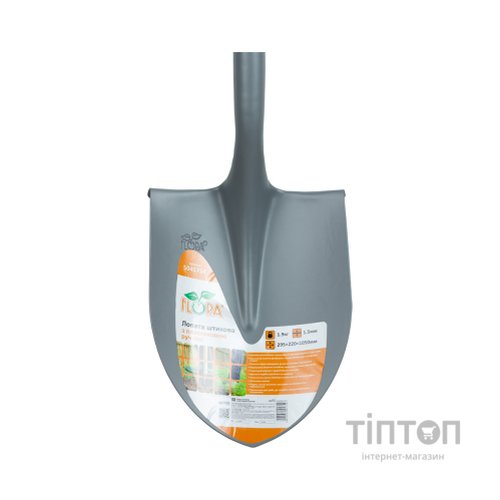 Лопата Flora штикова з пластиковою ручкою 295x220x1050мм 1.9кг (5045754)