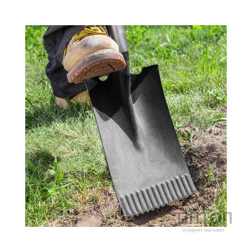 Лопата Verto прямая, деревянная ручка (15G002)