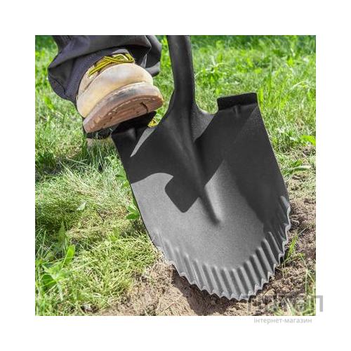 Лопата Verto штыковая T-REX, металлическая ручка (15G003)