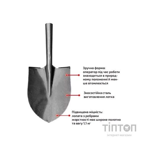 Лопата Werk американка WS-001 (126154)