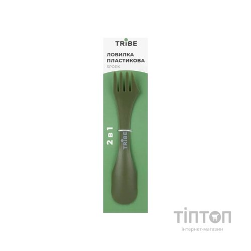 Ложка-виделка туристична Tribe Spork пластикова olive (T-FC-0031-olive)