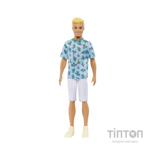 Лялька Barbie Fashionistas Кен у футболці з кактусами (HJT10)