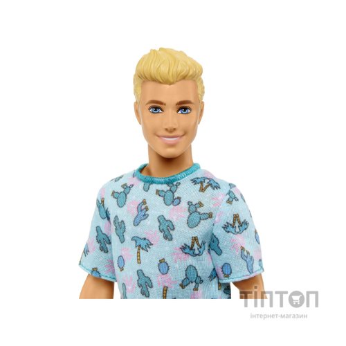 Лялька Barbie Fashionistas Кен у футболці з кактусами (HJT10)