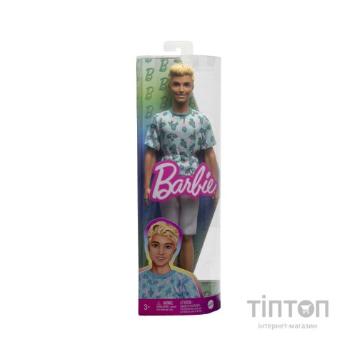 Лялька Barbie Fashionistas Кен у футболці з кактусами (HJT10)