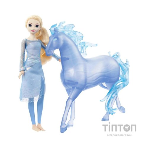 Лялька Disney Frozen Ельза та її крижаний кінь Нокк (HLW58)