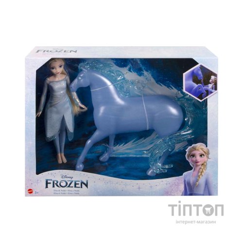 Лялька Disney Frozen Ельза та її крижаний кінь Нокк (HLW58)