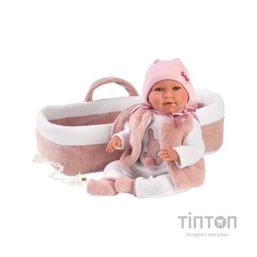Лялька Llorens Mimi Lloron Capazo Rosa, 40 см (74012)