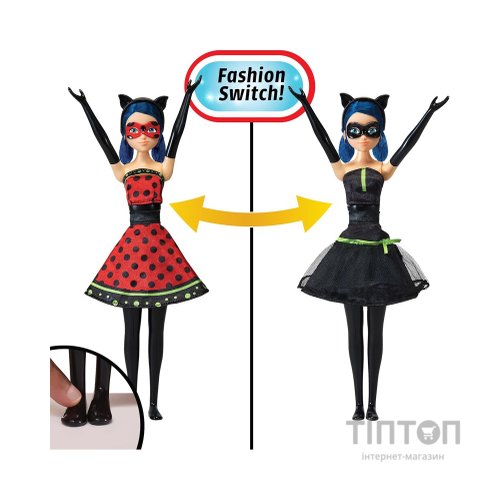 Лялька Miraculous інтерактивна Леді Баг і Супер-Кіт Дизайнерське перевтілення (50414)