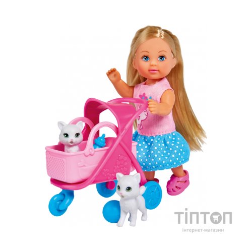 Лялька Simba Еві Візок для улюбленців з кошенятами (5733348)