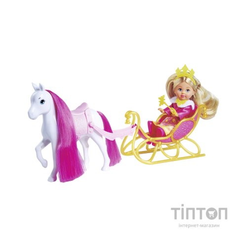 Лялька Simba набір Еві Зимова карета з конем (5733701)