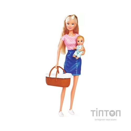 Лялька Simba набір Штеффі Час з малюком, з аксесуарами (5733706)