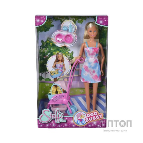 Лялька Simba набір Штеффі Цуценята на прогулянці, з аксесуарами (5733630)