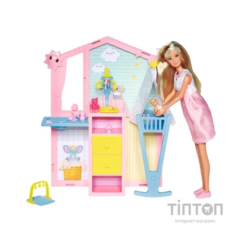 Лялька Simba набір Штеффі- вагітна Дитяча кімната, 20 аксесуарів (5733590)