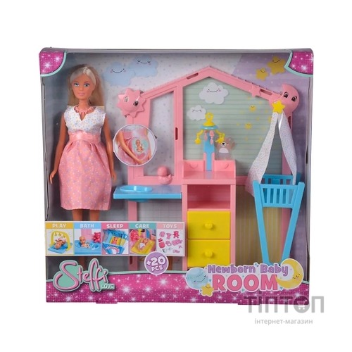 Лялька Simba набір Штеффі- вагітна Дитяча кімната, 20 аксесуарів (5733590)