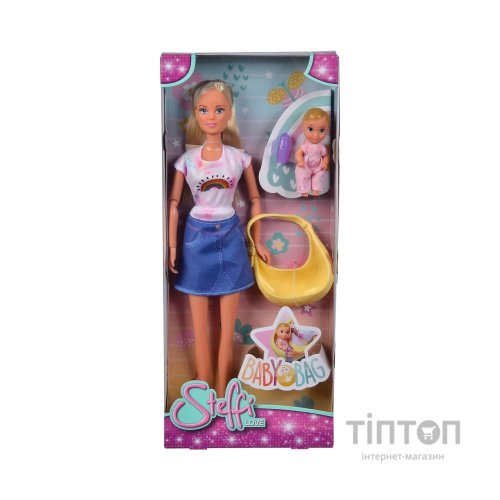 Лялька Simba набір Штеффі з малюком у слінгу, аксесуари (5733538)