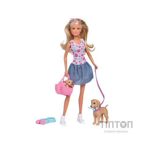 Лялька Simba Штеффі Прогулянка сімейки улюбленців з аксесуарами (5733310)
