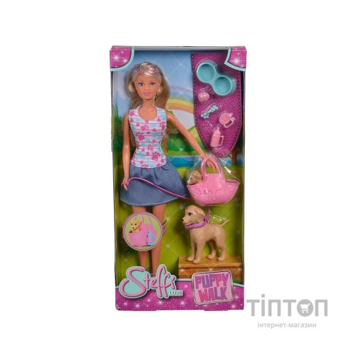 Лялька Simba Штеффі Прогулянка сімейки улюбленців з аксесуарами (5733310)