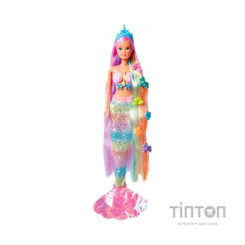 Лялька Simba Штеффі-русалонька Рейнбоу з блискучим хвостом, аксесуари (5733610)