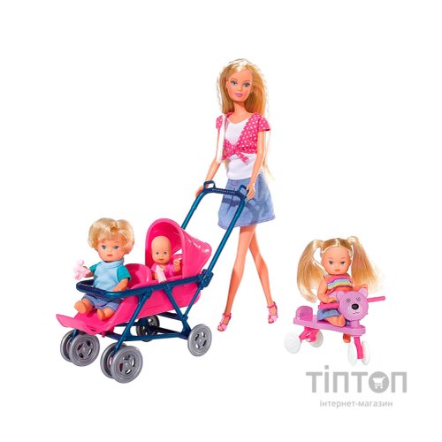 Лялька Simba Штеффі з дітьми та аксесуарами (5736350)
