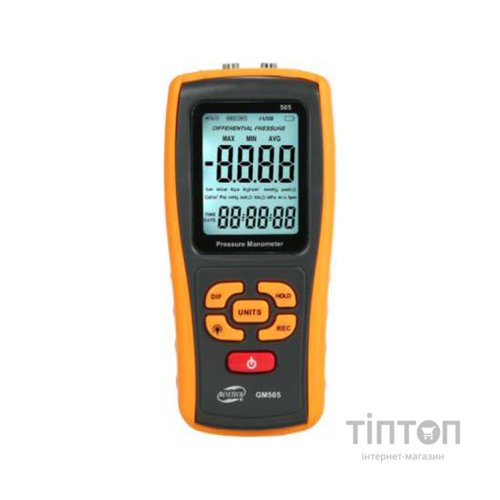 Манометр Benetech диференціальний, USB (GM505)