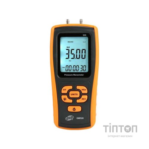 Манометр Benetech диференціальний, USB (GM520)