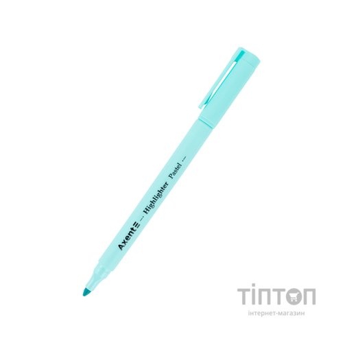 Маркер Axent Highlighter Pastel 2-4 мм клиноподібний бірюзовий (2533-09-A)