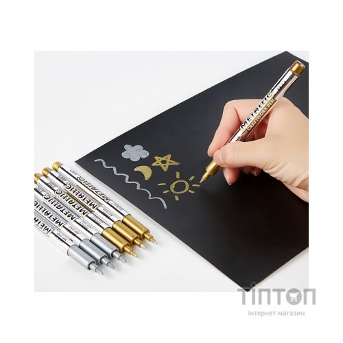 Маркер Baoke 1,5 мм золотий Металік (MARK-PER-BAO-MP550GO)