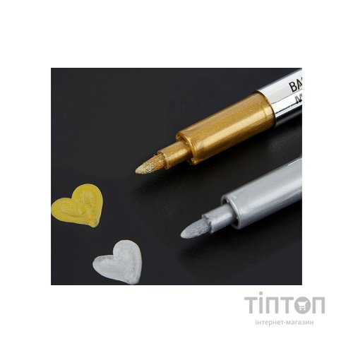 Маркер Baoke 1,5 мм золотий Металік (MARK-PER-BAO-MP550GO)