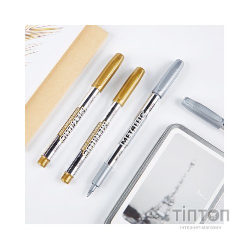 Маркер Baoke 1,5 мм золотий Металік (MARK-PER-BAO-MP550GO)