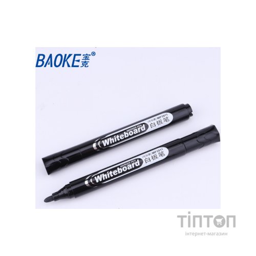 Маркер Baoke для сухостираємих дощок, 1.8 мм чорний (MARK-BOA-BAOMP3911B)
