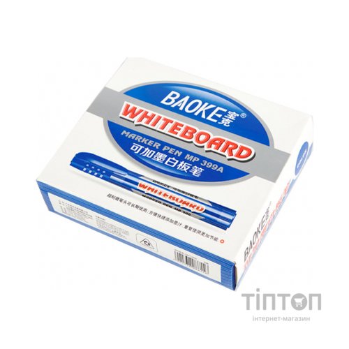 Маркер Baoke для сухостираємих дощок, 2.5 мм синій (MARK-BOA-BAOMP399ABL)