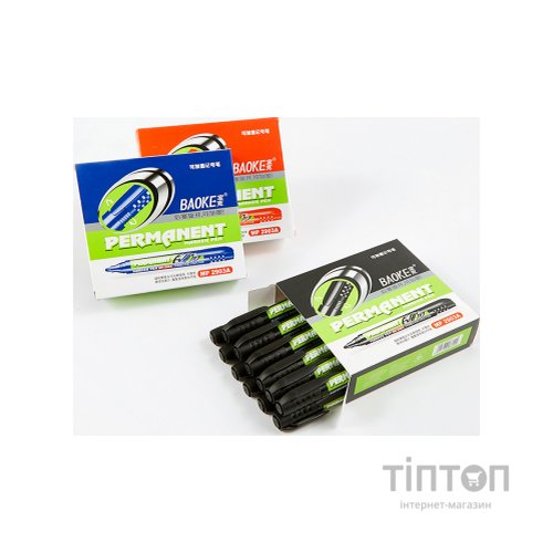 Маркер Baoke водостійкий, 2.5 мм чорний (MARK-PER-BAOMP2903AB)