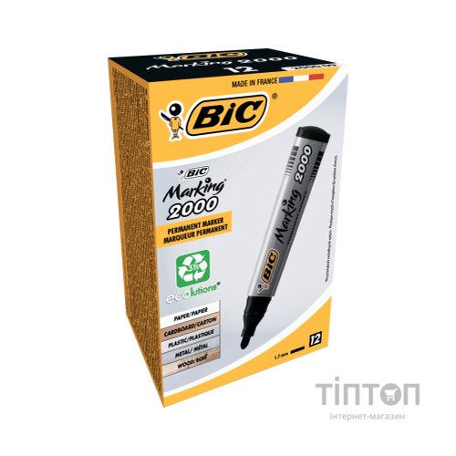 Маркер Bic перманентний, чорний (bc8209153)
