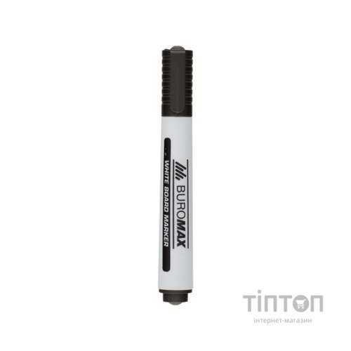 Маркер Buromax для магнітних дошок, чорний, 2-4 мм, спиртова основа (BM.8800-01)