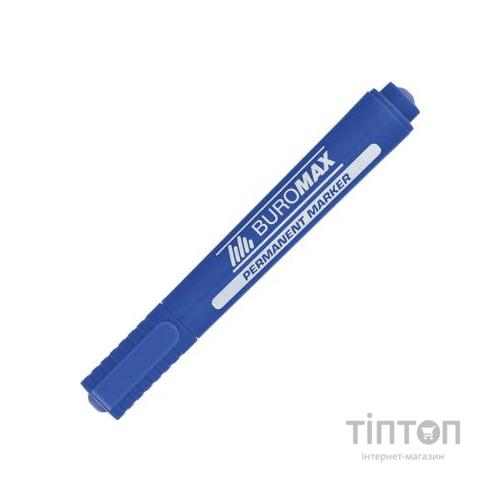 Маркер Buromax Permanent "JOBMAX", round tip, blue (BM.8700-02)