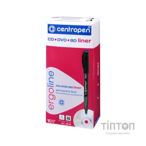 Маркер Centropen CD-Liner 4616 ergoline, 0,6 мм green (4616/04)