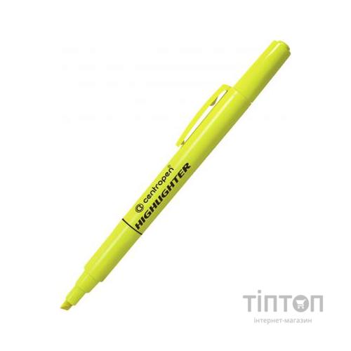 Маркер Centropen Fax 8722 1-4 мм, chisel tip, yellow (8722/05)