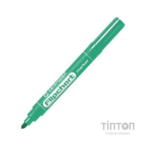 Маркер Centropen Flipchart 8550 2,5 мм, round tip, green (8550/04)