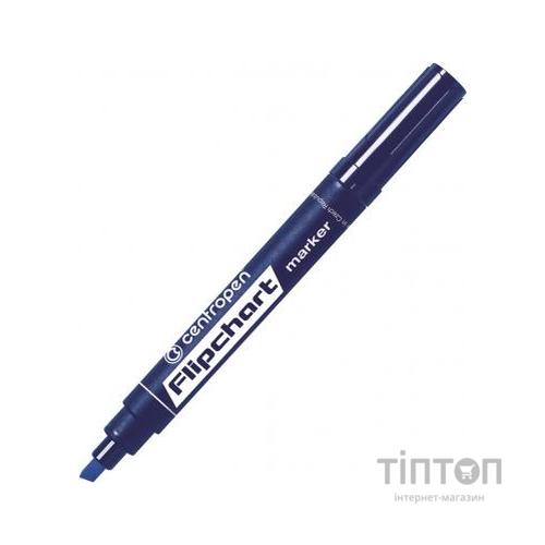 Маркер Centropen Flipchart 8560 1-4,6 мм, chisel tip, blue (8560/03)
