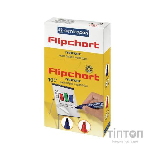 Маркер Centropen Flipchart 8560 1-4,6 мм, chisel tip, blue (8560/03)